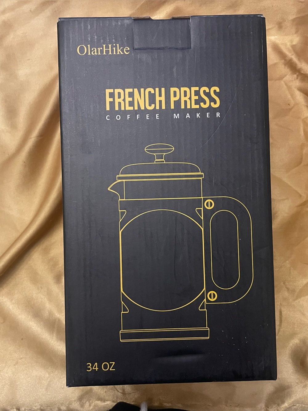 Black French Press Coffee Maker - 34 oz NEW